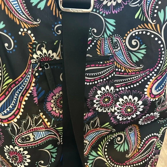Vera Bradley Bandana Swirl BIG Laundry Bag Shoulder Strap Drawstring - Picture 10 of 13